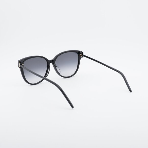 Saint Laurent SLM48S_A/K 002 Sunglasses Black Cat Eye Frame, Grey Lenses main image 9